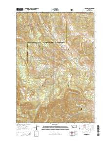 Bald Knob Montana Current topographic map, 1:24000 scale, 7.5 X 7.5 Minute, Year 2014