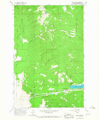 Baldy Lake Montana Historical topographic map, 1:24000 scale, 7.5 X 7.5 Minute, Year 1964
