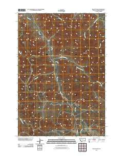 Baldy Peak Montana Historical topographic map, 1:24000 scale, 7.5 X 7.5 Minute, Year 2011