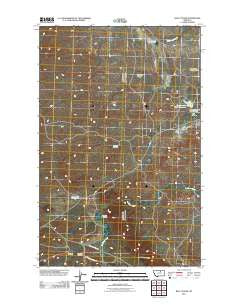 Ball Coulee Montana Historical topographic map, 1:24000 scale, 7.5 X 7.5 Minute, Year 2011