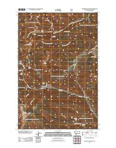 Bandbox Mountain Montana Historical topographic map, 1:24000 scale, 7.5 X 7.5 Minute, Year 2011