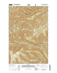 Bandbox Mountain Montana Current topographic map, 1:24000 scale, 7.5 X 7.5 Minute, Year 2014