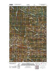 Banfield Mountain Montana Historical topographic map, 1:24000 scale, 7.5 X 7.5 Minute, Year 2011