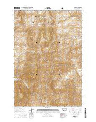 Bannack Montana Current topographic map, 1:24000 scale, 7.5 X 7.5 Minute, Year 2014