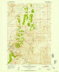 Bannack Montana Historical topographic map, 1:24000 scale, 7.5 X 7.5 Minute, Year 1952