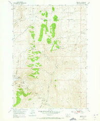 Bannack Montana Historical topographic map, 1:24000 scale, 7.5 X 7.5 Minute, Year 1952