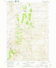Bannack Montana Historical topographic map, 1:24000 scale, 7.5 X 7.5 Minute, Year 1952