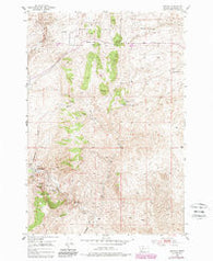 Bannack Montana Historical topographic map, 1:24000 scale, 7.5 X 7.5 Minute, Year 1952