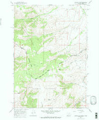 Bannock Pass Montana Historical topographic map, 1:24000 scale, 7.5 X 7.5 Minute, Year 1965
