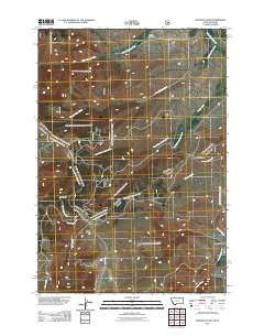 Bannock Pass Montana Historical topographic map, 1:24000 scale, 7.5 X 7.5 Minute, Year 2011