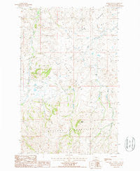 Barber Butte Montana Historical topographic map, 1:24000 scale, 7.5 X 7.5 Minute, Year 1987