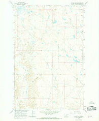 Barber Coulee Montana Historical topographic map, 1:24000 scale, 7.5 X 7.5 Minute, Year 1965
