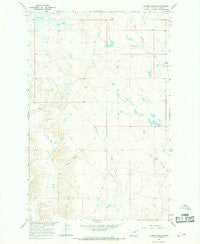 Barber Coulee Montana Historical topographic map, 1:24000 scale, 7.5 X 7.5 Minute, Year 1965