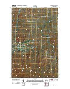 Barber Butte Montana Historical topographic map, 1:24000 scale, 7.5 X 7.5 Minute, Year 2011