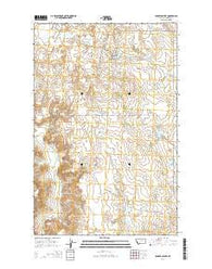 Barber Coulee Montana Current topographic map, 1:24000 scale, 7.5 X 7.5 Minute, Year 2014