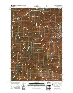 Bare Cone Montana Historical topographic map, 1:24000 scale, 7.5 X 7.5 Minute, Year 2011
