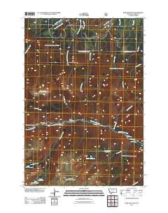 Bare Mountain Montana Historical topographic map, 1:24000 scale, 7.5 X 7.5 Minute, Year 2011