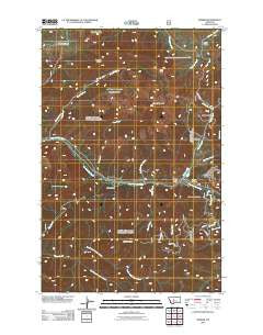 Barker Montana Historical topographic map, 1:24000 scale, 7.5 X 7.5 Minute, Year 2011