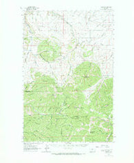 Barker Montana Historical topographic map, 1:62500 scale, 15 X 15 Minute, Year 1961