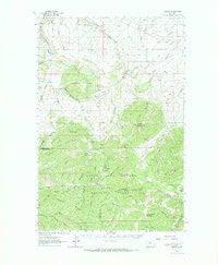 Barker Montana Historical topographic map, 1:62500 scale, 15 X 15 Minute, Year 1961