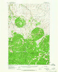 Barker Montana Historical topographic map, 1:62500 scale, 15 X 15 Minute, Year 1961