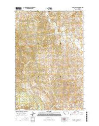 Barney Pinnacle Montana Current topographic map, 1:24000 scale, 7.5 X 7.5 Minute, Year 2014