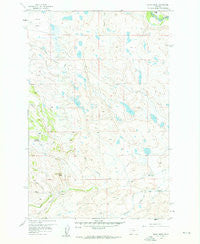 Barr Creek Montana Historical topographic map, 1:24000 scale, 7.5 X 7.5 Minute, Year 1958