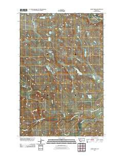 Barr Creek Montana Historical topographic map, 1:24000 scale, 7.5 X 7.5 Minute, Year 2011