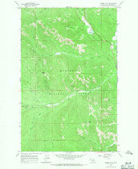 Barren Peak Montana Historical topographic map, 1:24000 scale, 7.5 X 7.5 Minute, Year 1966