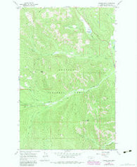 Barren Peak Montana Historical topographic map, 1:24000 scale, 7.5 X 7.5 Minute, Year 1966