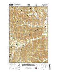 Barren Peak Montana Current topographic map, 1:24000 scale, 7.5 X 7.5 Minute, Year 2014