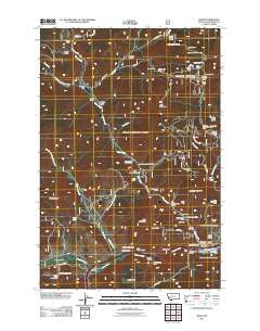 Basin Montana Historical topographic map, 1:24000 scale, 7.5 X 7.5 Minute, Year 2011