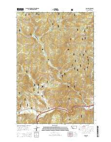 Basin Montana Current topographic map, 1:24000 scale, 7.5 X 7.5 Minute, Year 2014