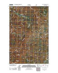 Bassoo Peak Montana Historical topographic map, 1:24000 scale, 7.5 X 7.5 Minute, Year 2011