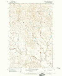 Bateman Coulee Montana Historical topographic map, 1:24000 scale, 7.5 X 7.5 Minute, Year 1964