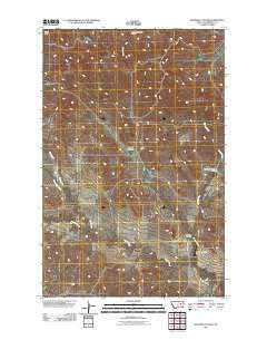 Bateman Coulee Montana Historical topographic map, 1:24000 scale, 7.5 X 7.5 Minute, Year 2011