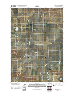 Battle Butte Montana Historical topographic map, 1:24000 scale, 7.5 X 7.5 Minute, Year 2011