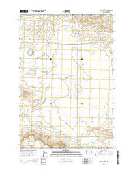 Battle Butte Montana Current topographic map, 1:24000 scale, 7.5 X 7.5 Minute, Year 2014