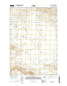 Battle Butte Montana Current topographic map, 1:24000 scale, 7.5 X 7.5 Minute, Year 2014