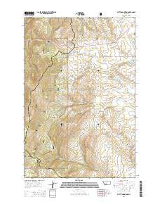 Battle Mountain Montana Current topographic map, 1:24000 scale, 7.5 X 7.5 Minute, Year 2014