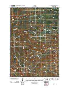 Battleship Butte Montana Historical topographic map, 1:24000 scale, 7.5 X 7.5 Minute, Year 2011