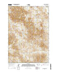 Bay Horse Montana Current topographic map, 1:24000 scale, 7.5 X 7.5 Minute, Year 2014