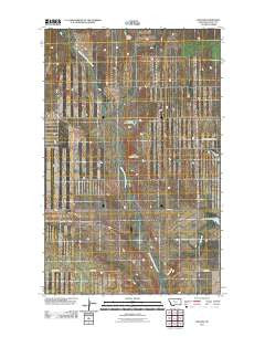 Baylor Montana Historical topographic map, 1:24000 scale, 7.5 X 7.5 Minute, Year 2011