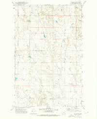 Baylor NE Montana Historical topographic map, 1:24000 scale, 7.5 X 7.5 Minute, Year 1973