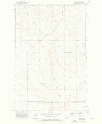 Baylor Montana Historical topographic map, 1:24000 scale, 7.5 X 7.5 Minute, Year 1973