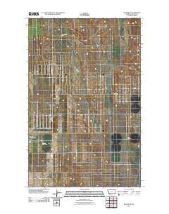Baylor NE Montana Historical topographic map, 1:24000 scale, 7.5 X 7.5 Minute, Year 2011