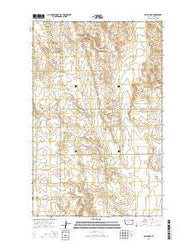 Baylor NE Montana Current topographic map, 1:24000 scale, 7.5 X 7.5 Minute, Year 2014