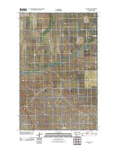 Baylor SE Montana Historical topographic map, 1:24000 scale, 7.5 X 7.5 Minute, Year 2011