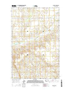 Baylor SE Montana Current topographic map, 1:24000 scale, 7.5 X 7.5 Minute, Year 2014