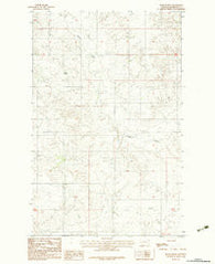 Beam School Montana Historical topographic map, 1:24000 scale, 7.5 X 7.5 Minute, Year 1983